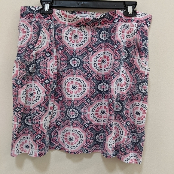 Caribbean Joe & Co Women's Pink Midi Skirt w/Pockets Size Large - Picture 6 of 6